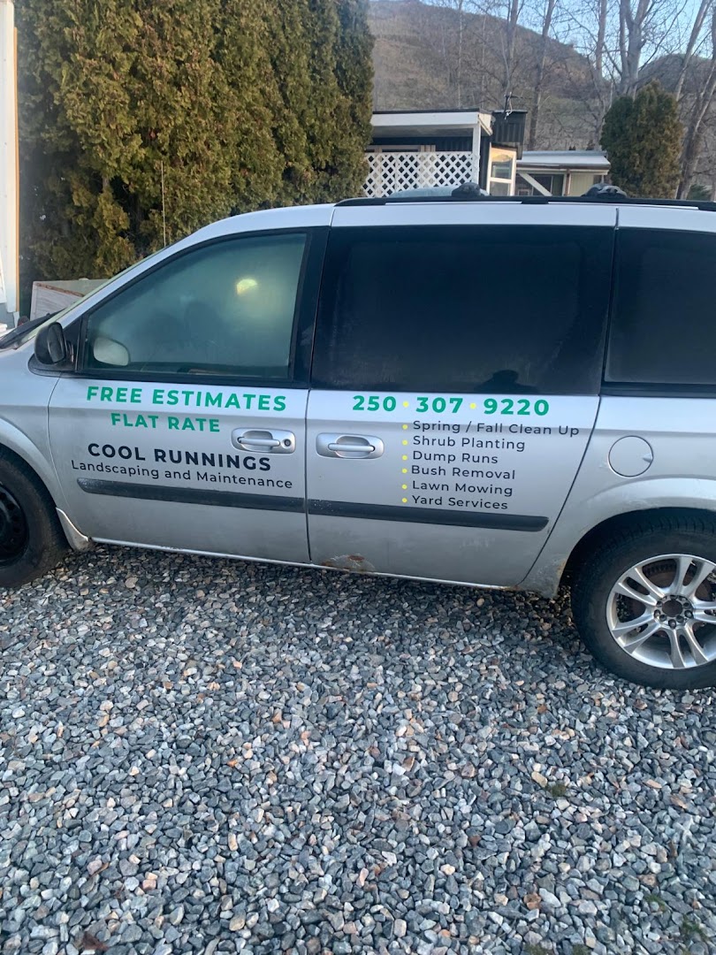 Cool Runnings service van — hauling and garbage runs throughout the Okanagan Valley